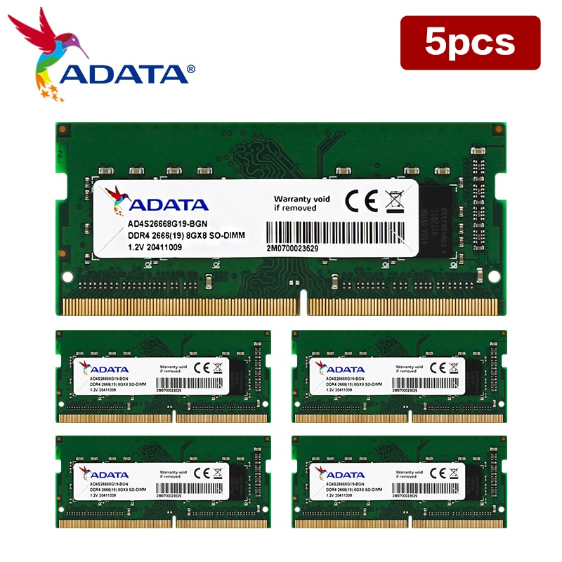 Ʈ ƮϿ  ADATA DDR4 RAM,  SO-DIMM ޸ , 8GB, 2666MHz, 3200MHz, 5 /Ʈ